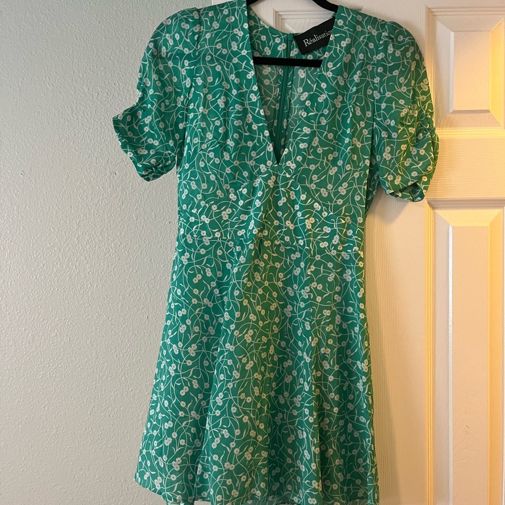 Realisation Ozzie silk mini dress
